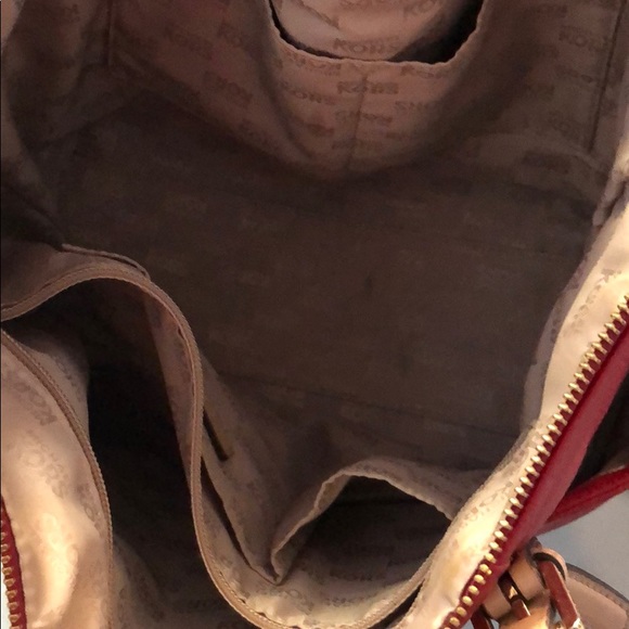 Michael Kors Red Purse - Picture 2 of 3